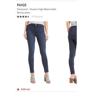 Paige High Waisted Skinny Jeans